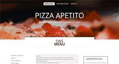 Desktop Screenshot of pizzaapetito.be